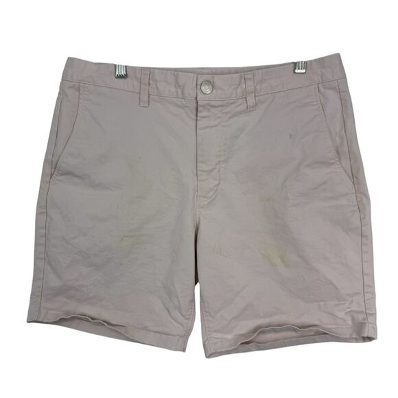 Bonobos Mens 7" Chino Shorts size 34 Light Pink Stretch Cotton - Picture 1 of 10